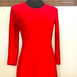 Women’s classy red sweater dress
